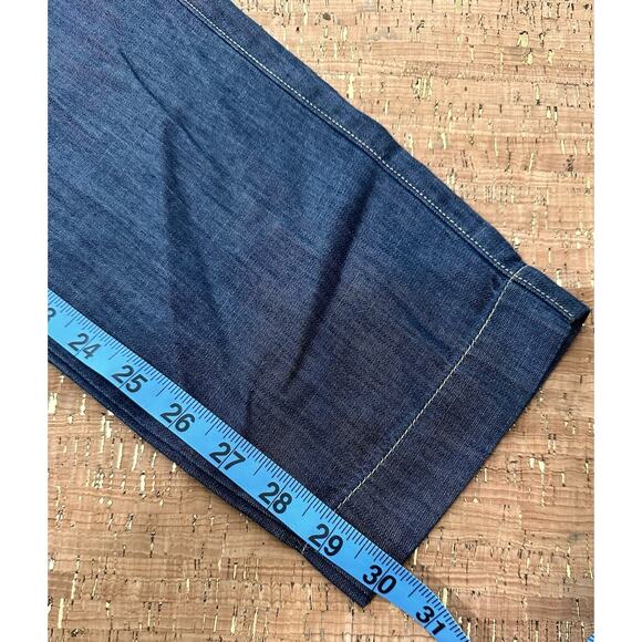 INES DE LA FRESSANGE X UNIQLO PARIS Blue STRAIGHT LEG PANTS Size M - Picture 9 of 9